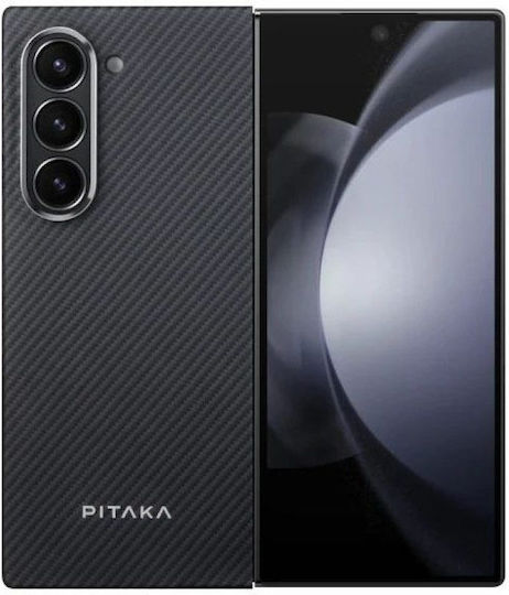 Pitaka Carbon Magez 5 Back Cover Aramid Fiber 1.2mm Black (Z Fold 6, Pitaka)