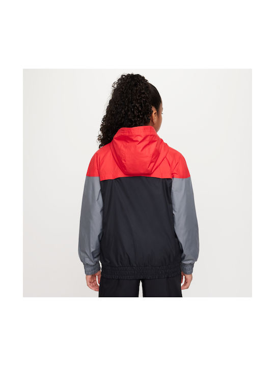 Nike Kids Casual Jacket Windproof Red