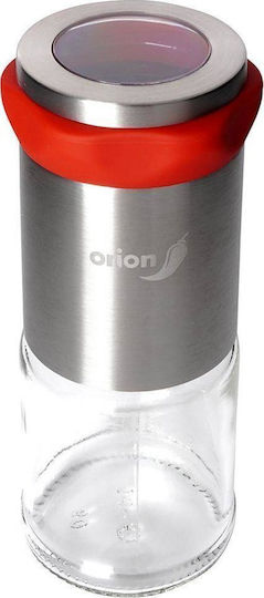 Orion Χειροκίνητος Μύλος Πιπεριού Inox σε Ασημί Χρώμα 14cm