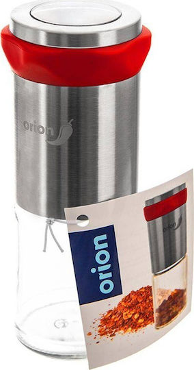 Orion Χειροκίνητος Μύλος Πιπεριού Inox σε Ασημί Χρώμα 14cm