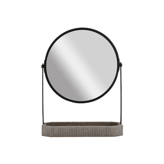 Estia Double Sided Tabletop Makeup Mirror Black