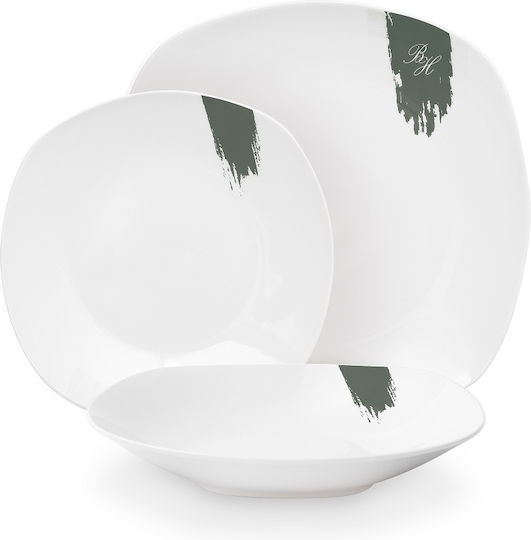 Berlinger Haus White Porcelain Dinnerware Set 18pcs