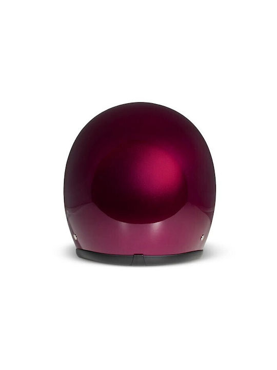 DMD Retro Purple Solid Motorcycle Helmet Jet ECE 22.06 900gr