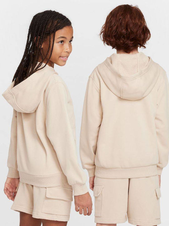 Nike Παιδική Ζακέτα Φούτερ Nsw Club French Sanddrift