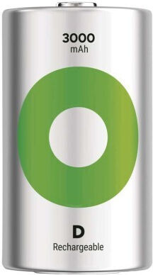 Genius Pack Wiederaufladbare Batterien D Ni-MH 3000mAh 1.2V 2Stück