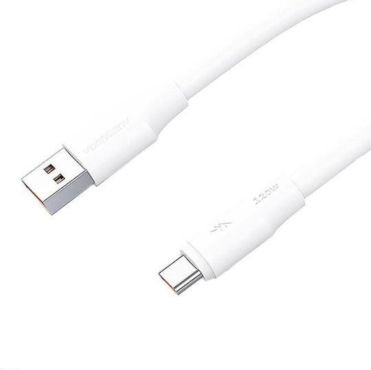 Ven-Dens USB 2.0 Cable USB-C male - USB-A 120W PD Λευκό 1m