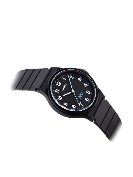 Casio Kids Analog Watch with Rubber/Plastic Strap Black