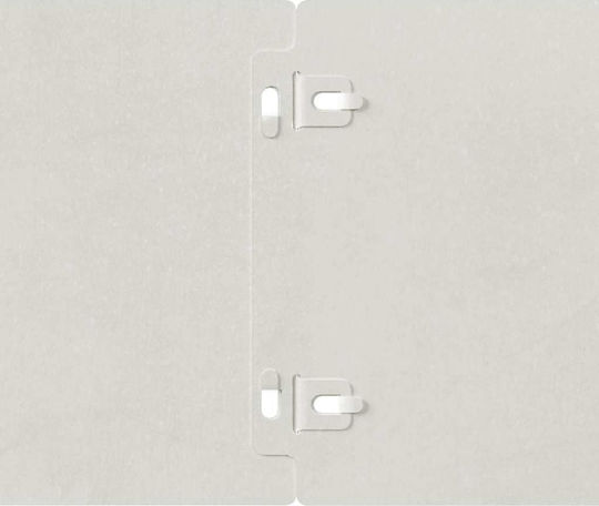 vidaXL Gartenbordüre in Silber Farbe 1.03m x 15cm