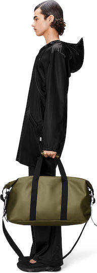 Rains Hilo Weekend Bag W3 Sack Voyage 37lt Green made of Artificial Leather L52xW26xH27cm