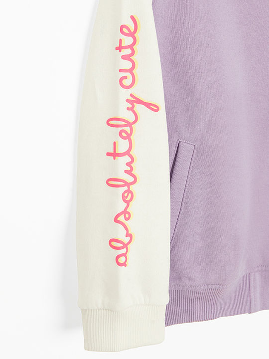 Kids Cardigan Purple