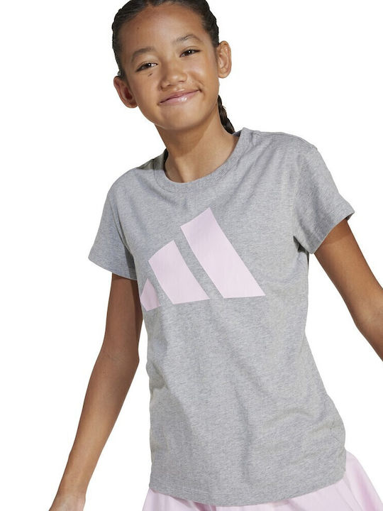 Kinder-T-Shirt grau Essentials Big Logo