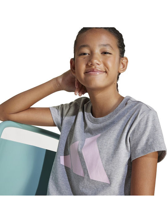 Kinder-T-Shirt grau Essentials Big Logo