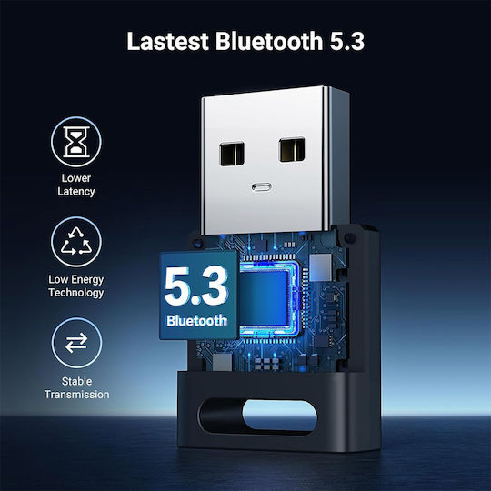 Ugreen USB Bluetooth 5.3 Adapter με Εμβέλεια 20m (35995)