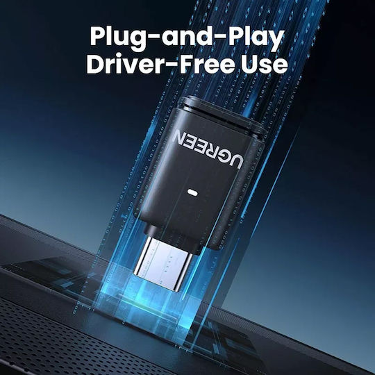 Ugreen USB-C Bluetooth 5.3 Adapter με Εμβέλεια 10m (45008)