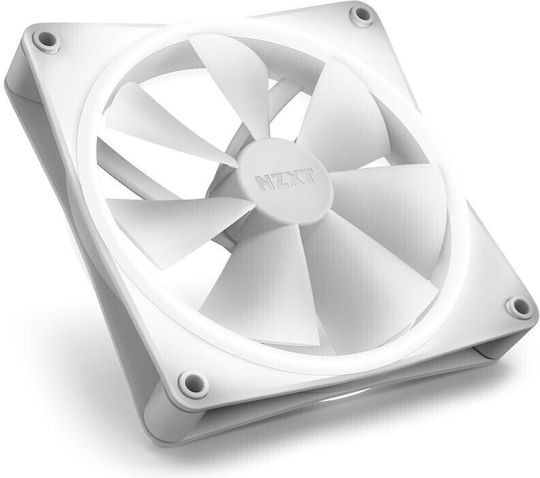 NZXT F140 Duo Case Fan (1800rpm / 84.75cfm) με RGB Φωτισμό και Σύνδεση 4-Pin PWM Λευκό