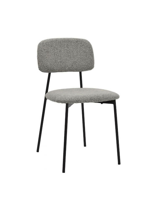 Metal Chair Nextdeco Rosa Grey H81x47x52cm