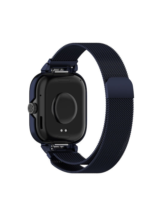 Redmi Watch 5 Xiaomi Redmi Watch 4 Θήκη Ρολογιού Μεταλλικό Σκελετό Ενσωματωμένη Θήκη Ρολογιού Milan Magnetic Steel Mesh Band Midnight Blue Redmi Watch 5 Xiaomi Redmi Watch 4 Θήκη Ρολογιού Μεταλλικό Σκελετό Ενσωματωμένη Θήκη Ρολογιού Milan Magnetic Steel Mesh Band Midnight Blue