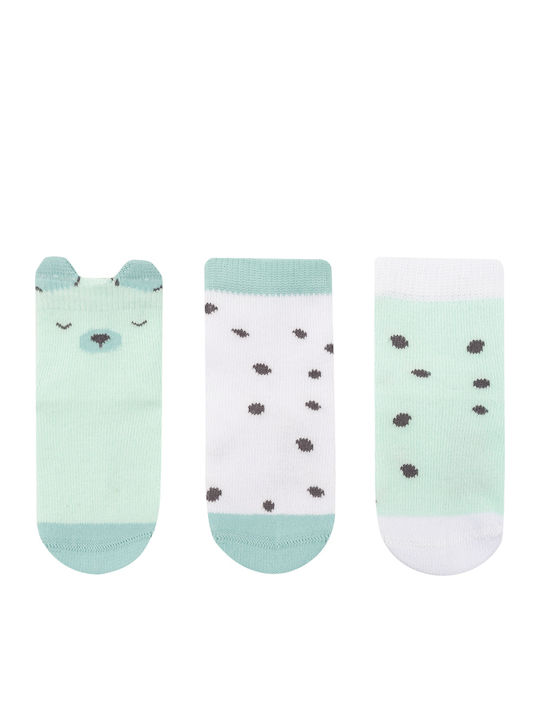Kikka Boo Παιδικές Κάλτσες Bear With Me Mint 3 Ζευγάρια
