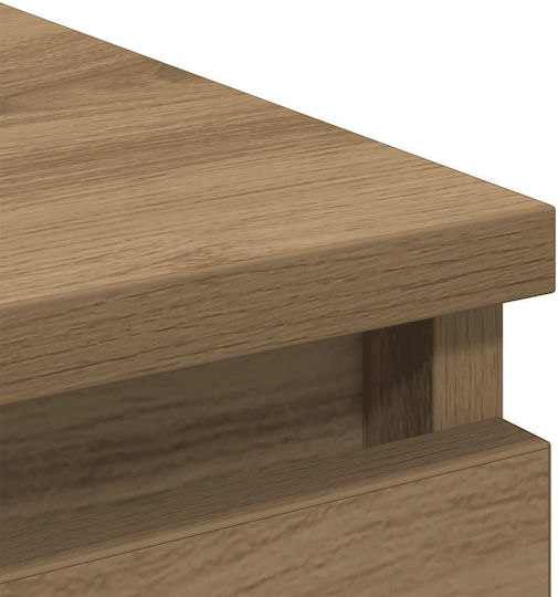 Wooden Chest of Drawers Coffee 80x35x80cm