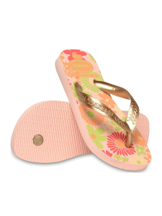 Kids' Flip Flops Gold Flores