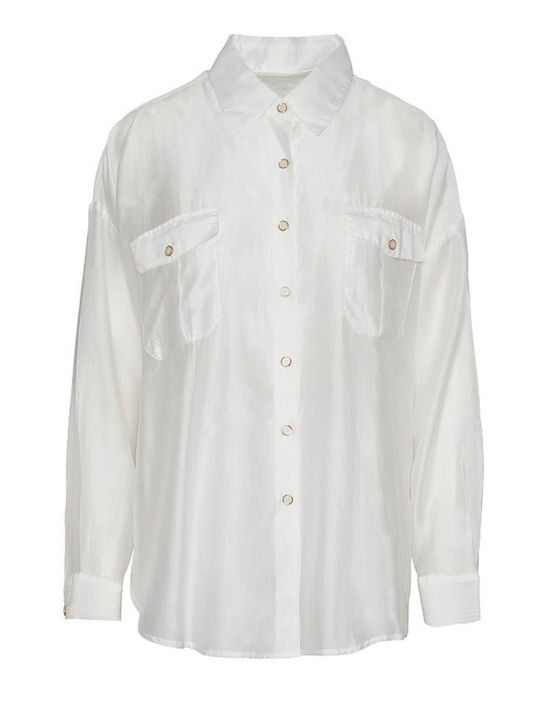 Women's Long Sleeve Shirt Off-White