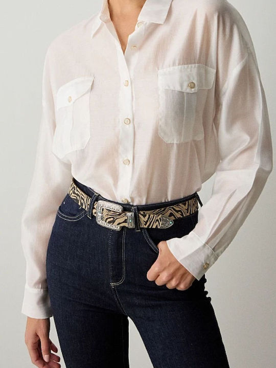 Women's Long Sleeve Shirt Off-White