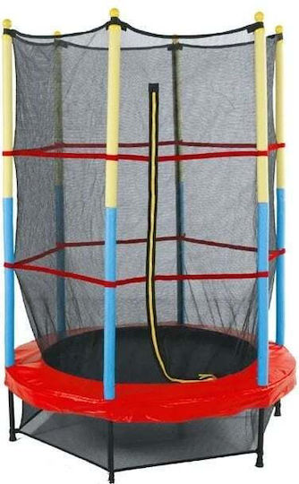 Trampolin Draußen mit Netz