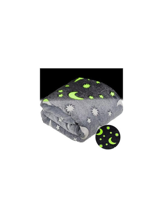 Κουβέρτα Fleece με Μανίκια 90x90εκ. Γκρι
