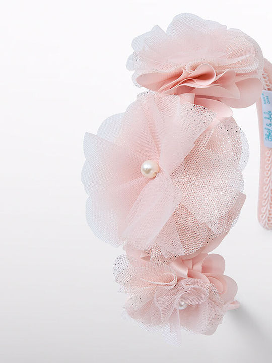 Abel & Lula Pink Kids Headband with Flower