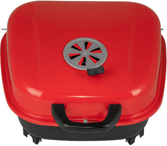 Muhler 806 Galvanized Charcoal Grill with Lid 40cmx40cm