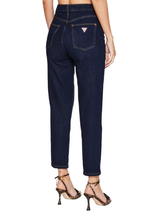 Guess Women's Jean Trousers in Mom Fit Dark Blue