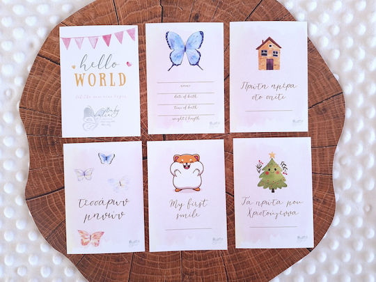 Babyvalia Milestone Cards 38 Milestone Cards Girl