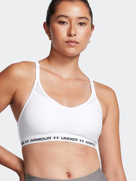 Under Armour Crossback Low Bra Femei Sutien sport Alb