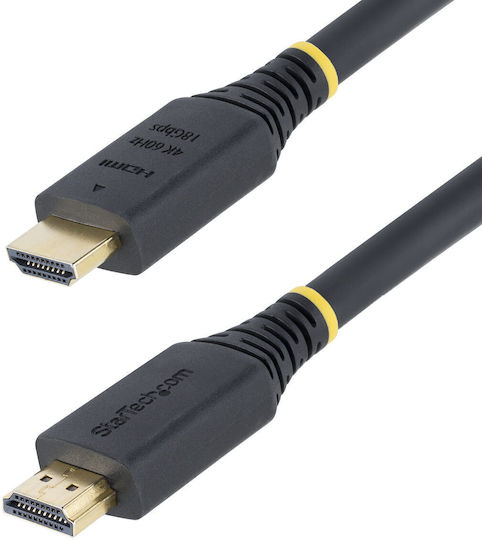 StarTech HDMI 2.0 Premium High Speed 4K 60Hz HDR Cable HDMI male - HDMI male 5m Μαύρο