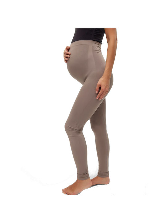 Maternity Leggings Beige Grey 20011082 Mamalicious