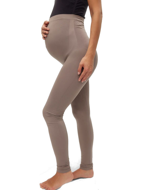 Umstandsleggings Beige Grau 20011082 Mamalicious