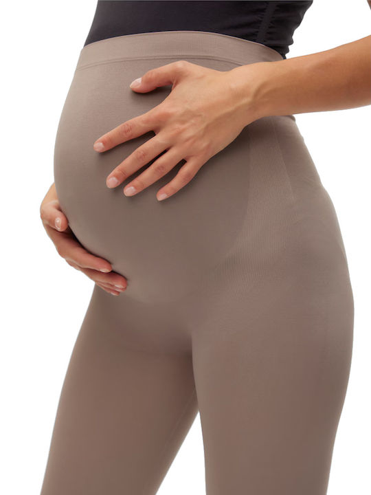 Maternity Leggings Beige Grey 20011082 Mamalicious