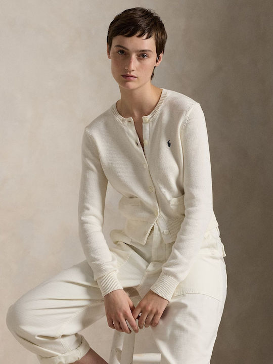 Ralph Lauren Jachetă de damă tricotată white