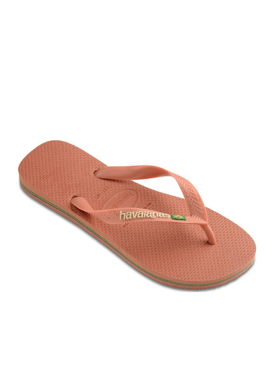 Brasil Logo Women's Flip Flops Orange