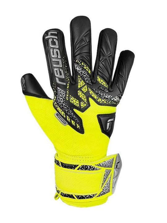 Reusch Attrakt Adults Goalkeeper Gloves Yellow