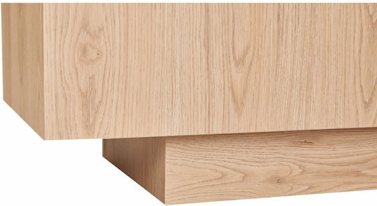 Liberta TV-Ständer Cubius aus Holz & Glas Natur M182xT39xH59cm
