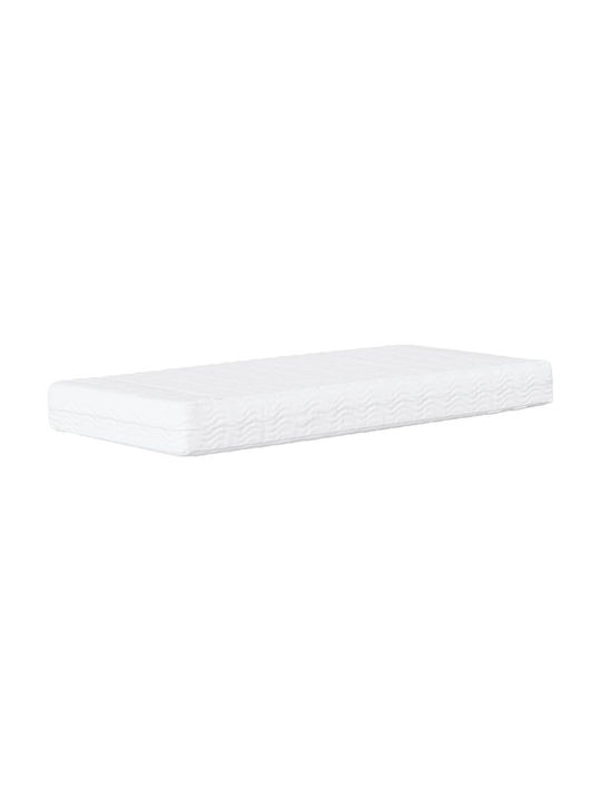 Single Sofa Bed Upholstered with Dark Gray Velvet with Slats & Mattress 90x190cm
