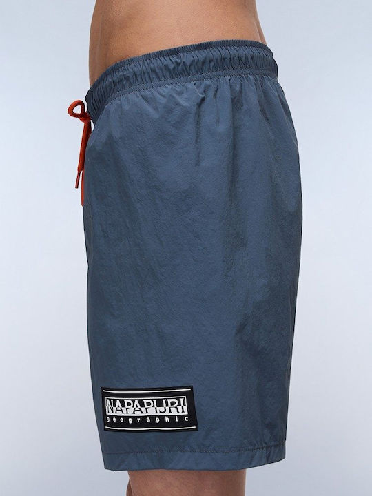 V-box Men's Blue Swim Shorts with Prints