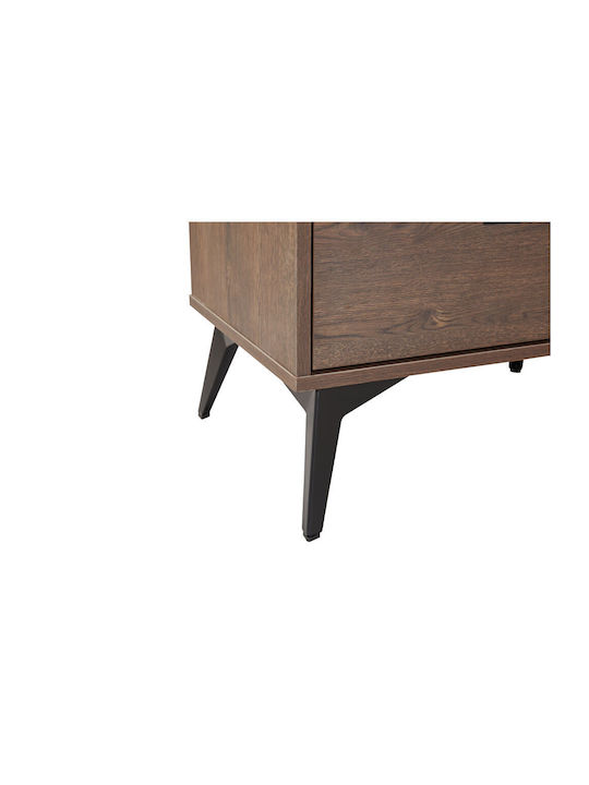 Nachttisch Nuez Metall Braun 58x39x55cm