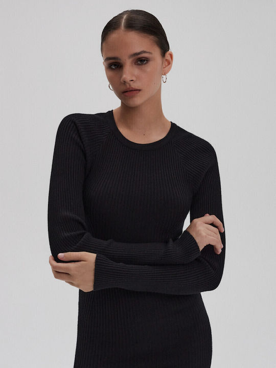 Evening Dress Open Back Black