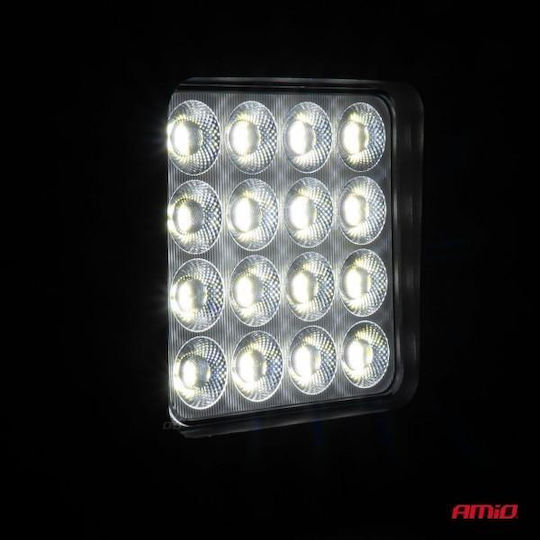 AMiO Waterproof LED Headlight for 12 / 24V 192W 1pcs