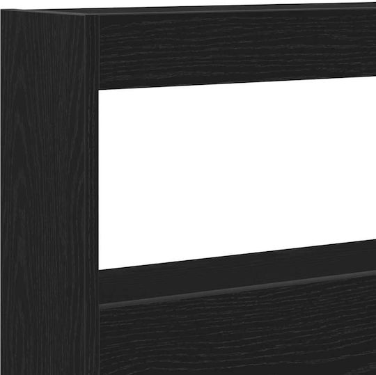 vidaXL Кеафлария Кребатиу Дървено Черен Дъб 160x102см