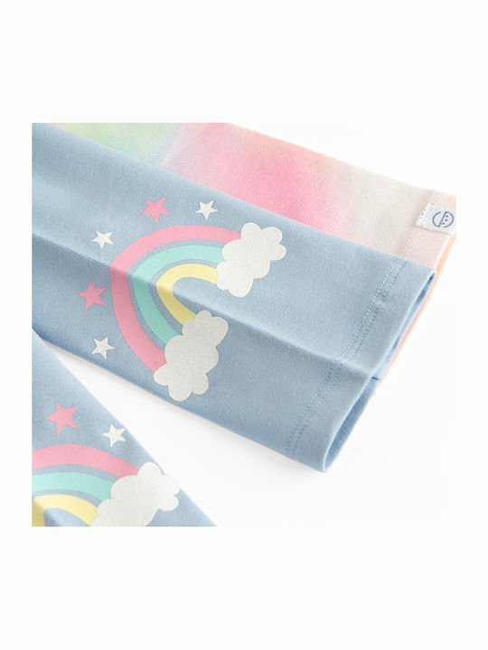 Set Kinder Leggings Lang Hellblau