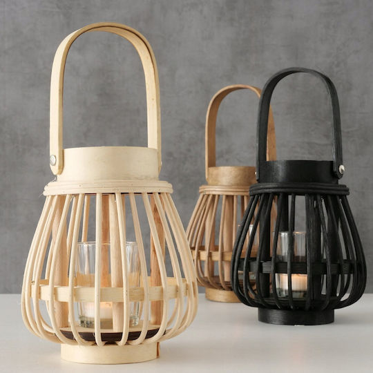 Boltze Laterne Bamboo Schwarz 1Stück