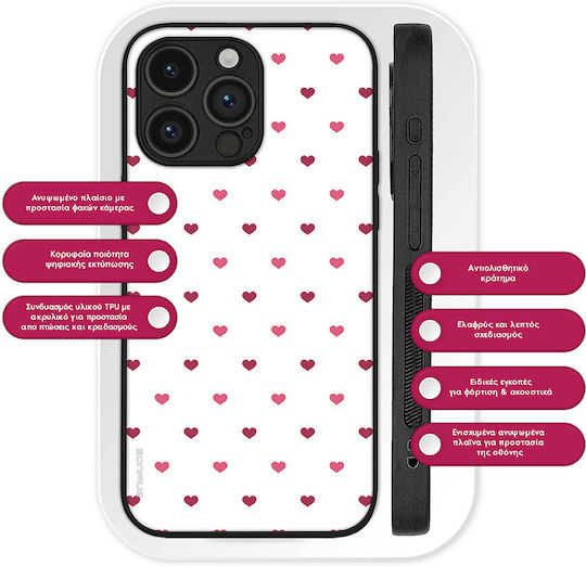 Калъф Sonique Heart Series за Realme C51 Realme C53 Realme Note 50 Бял 01